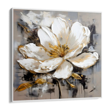 Quadro Stampa su Tela Fiore Dorato - CupidoDesign