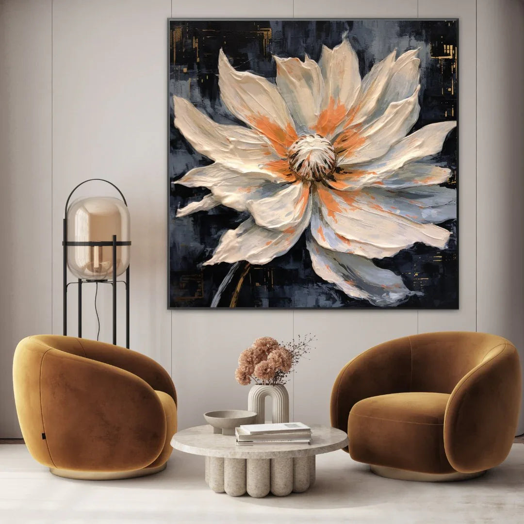 Quadro Stampa su Tela Fiori di Luna - CupidoDesign