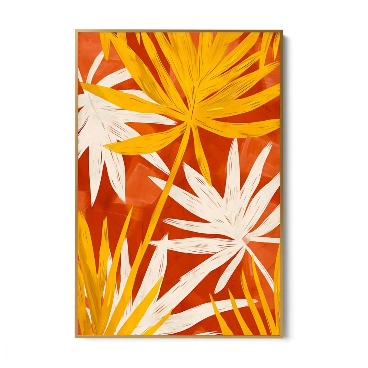 Quadro Stampa su Tela Fiori in Fiamme - CupidoDesign