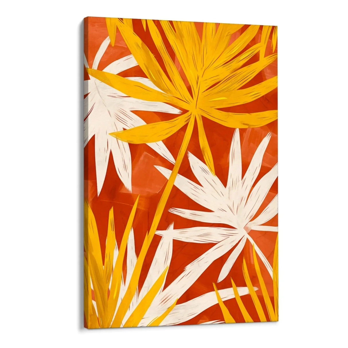 Quadro Stampa su Tela Fiori in Fiamme - CupidoDesign