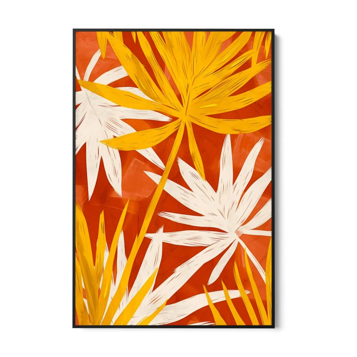 Quadro Stampa su Tela Fiori in Fiamme - CupidoDesign