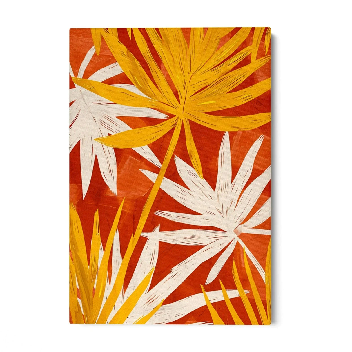 Quadro Stampa su Tela Fiori in Fiamme - CupidoDesign