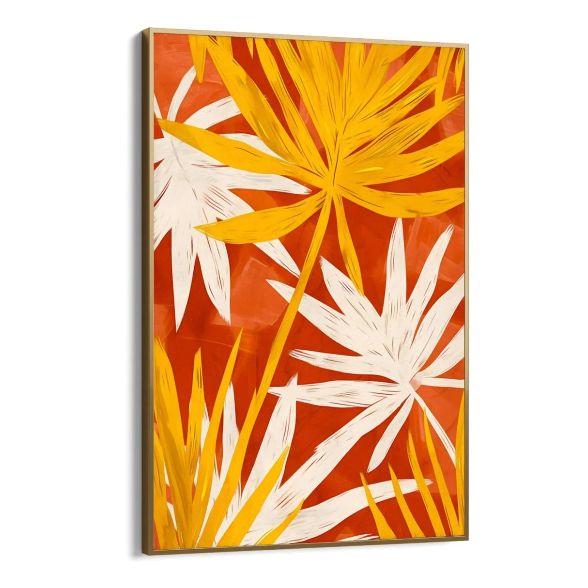 Quadro Stampa su Tela Fiori in Fiamme - CupidoDesign