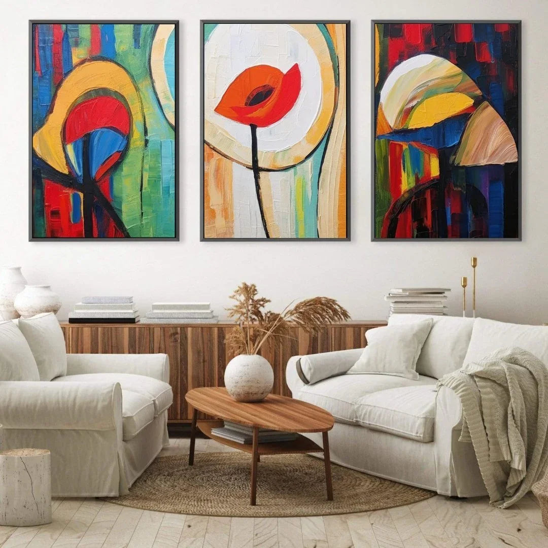Quadro Stampa su Tela Fiori Sospesi - CupidoDesign