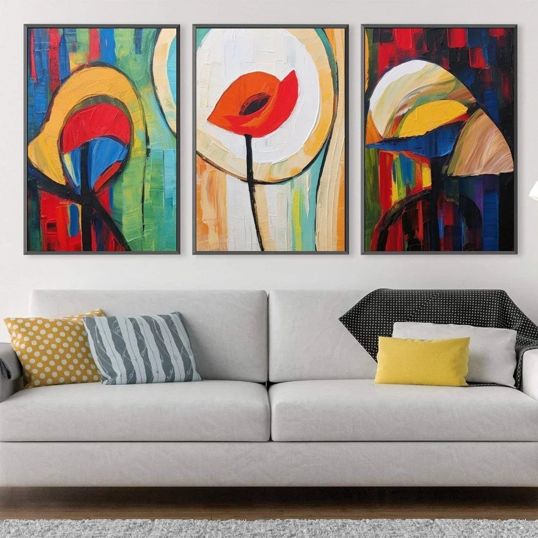 Quadro Stampa su Tela Fiori Sospesi - CupidoDesign