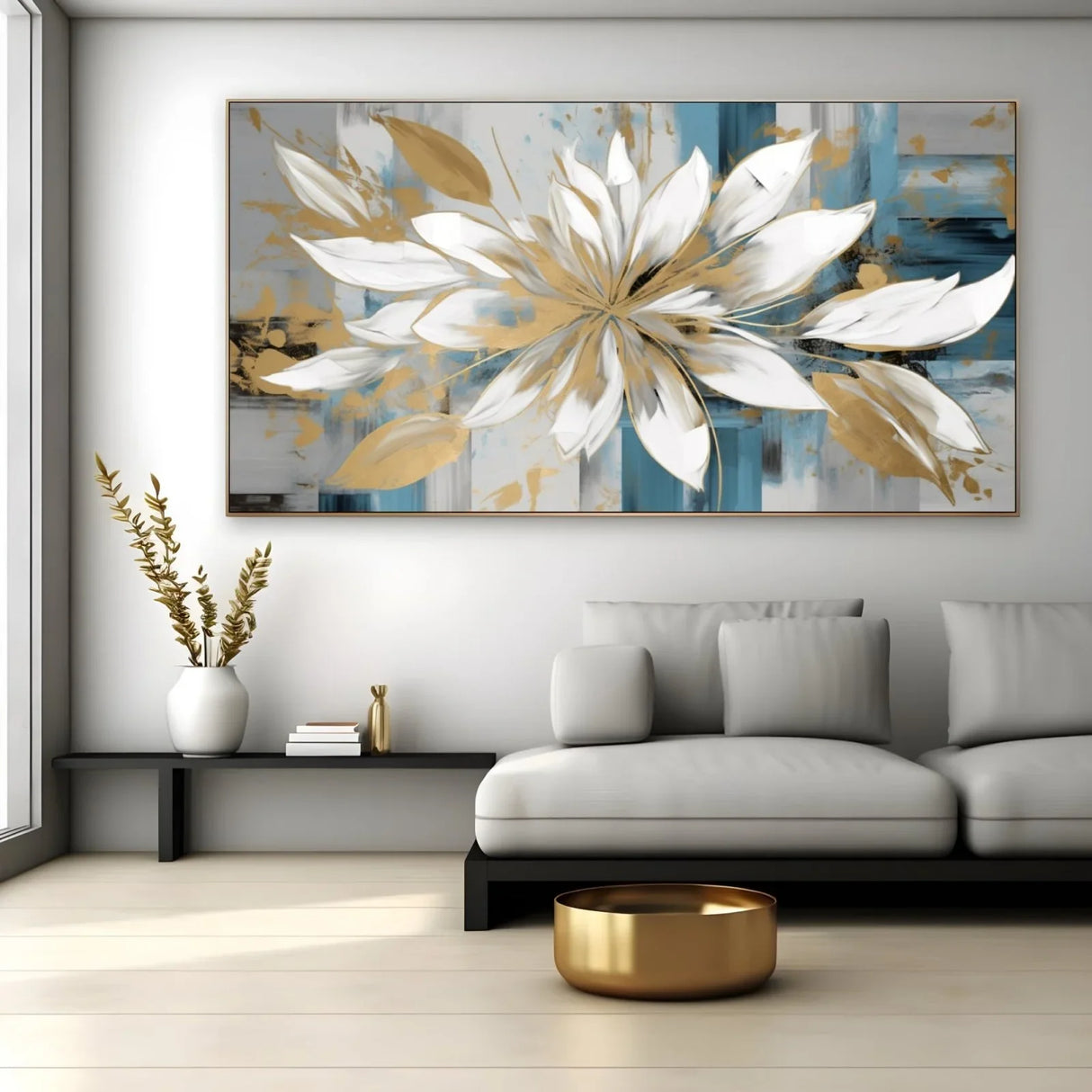 Quadro Stampa su Tela Fioritura Astratta - CupidoDesign