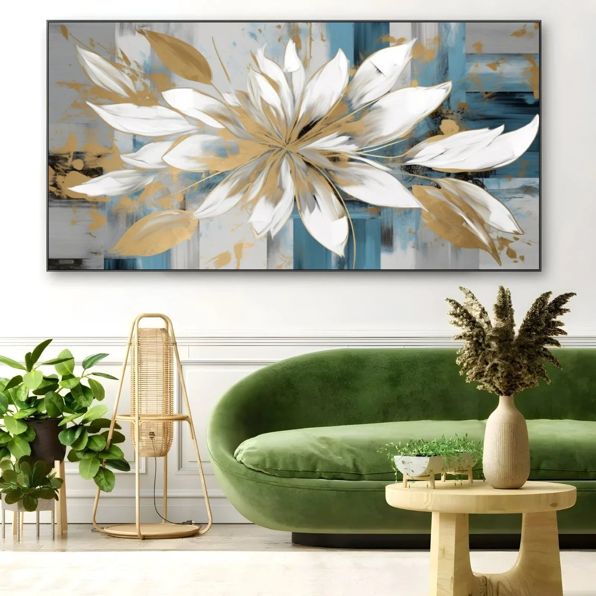 Quadro Stampa su Tela Fioritura Astratta - CupidoDesign