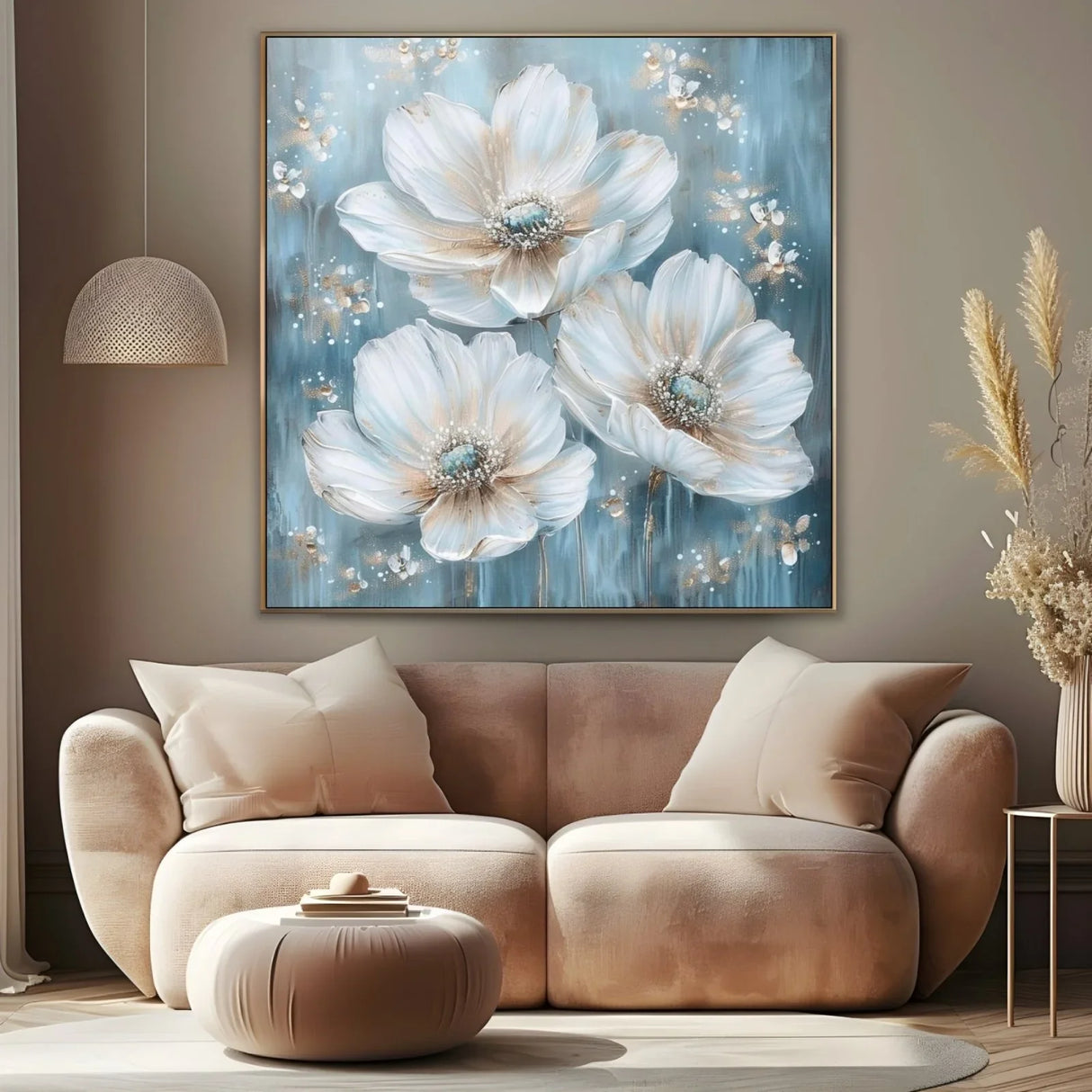 Quadro Stampa su Tela Fioritura di Seta - CupidoDesign