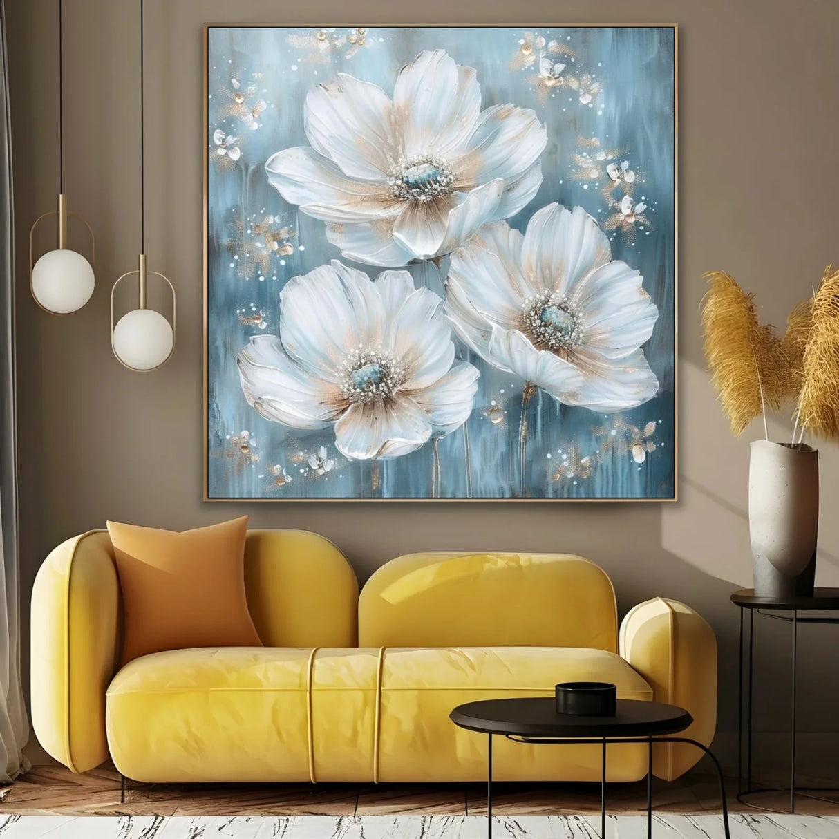 Quadro Stampa su Tela Fioritura di Seta - CupidoDesign