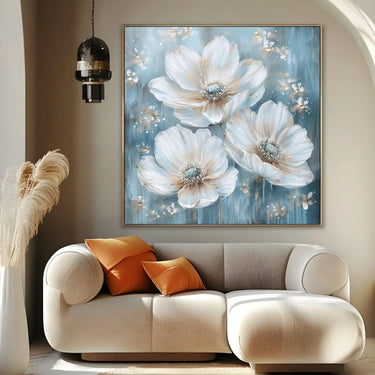 Quadro Stampa su Tela Fioritura di Seta - CupidoDesign