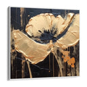 Quadro Stampa su Tela Fioritura dorata - CupidoDesign