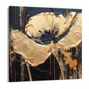 Quadro Stampa su Tela Fioritura dorata - CupidoDesign
