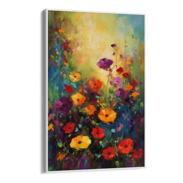 Quadro Stampa su Tela Colorata Fioritura - CupidoDesign