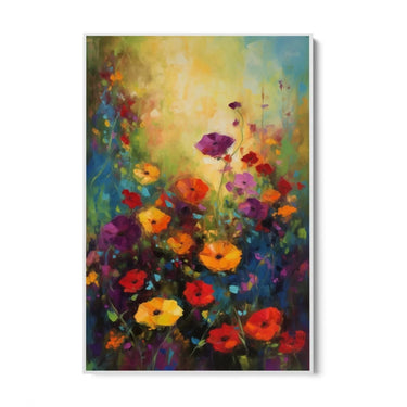 Quadro Stampa su Tela Colorata Fioritura - CupidoDesign