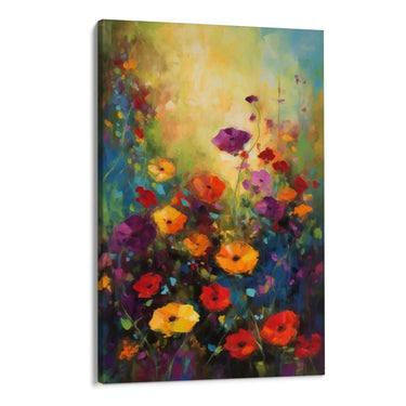 Quadro Stampa su Tela Colorata Fioritura - CupidoDesign