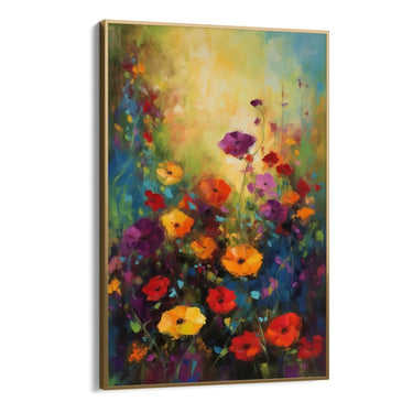 Quadro Stampa su Tela Colorata Fioritura - CupidoDesign