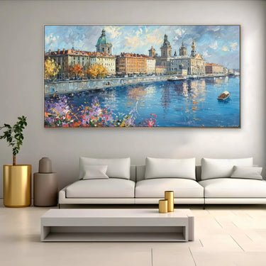 Quadro Stampa su Tela Fiume incantato - CupidoDesign