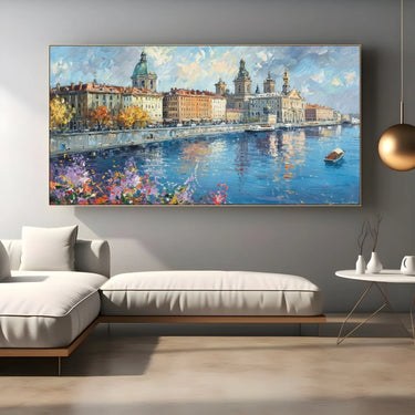 Quadro Stampa su Tela Fiume incantato - CupidoDesign