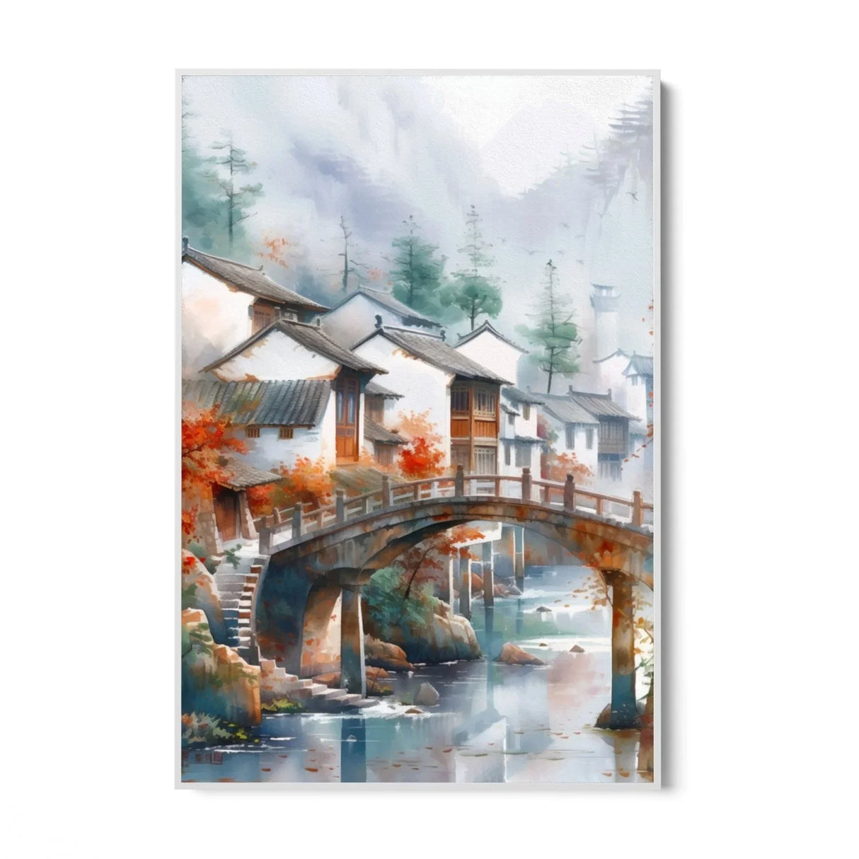 Quadro Stampa su Tela Fiume nella tundra - CupidoDesign
