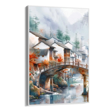 Quadro Stampa su Tela Fiume nella tundra - CupidoDesign