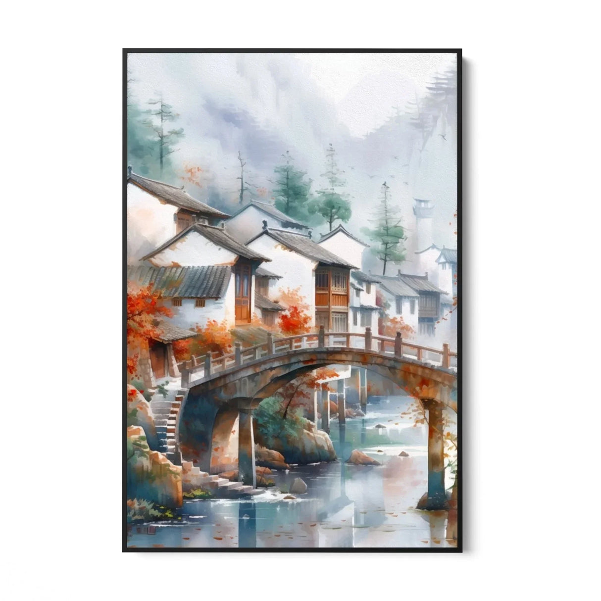 Quadro Stampa su Tela Fiume nella tundra - CupidoDesign