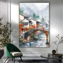 Quadro Stampa su Tela Fiume nella tundra - CupidoDesign