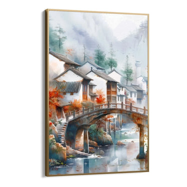 Quadro Stampa su Tela Fiume nella tundra - CupidoDesign