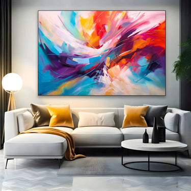 Quadro Stampa su Tela Flusso Colorato - CupidoDesign