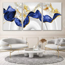 Quadro Stampa su Tela Flusso di blu - CupidoDesign