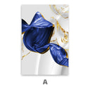 Quadro Stampa su Tela Flusso di blu - CupidoDesign