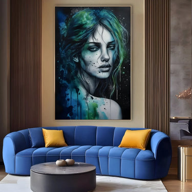 Quadro Stampa su Tela Flusso di Inchiostro - CupidoDesign