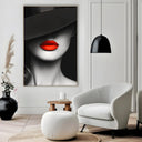 Quadro Stampa su Tela Flusso di rosso - CupidoDesign