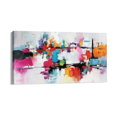 Quadro Stampa su Tela Flusso vivace - CupidoDesign