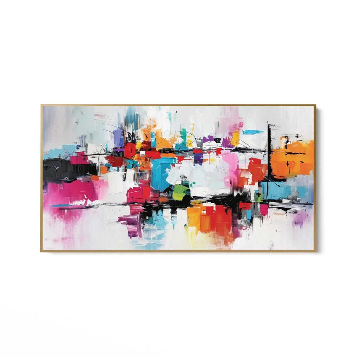 Quadro Stampa su Tela Flusso vivace - CupidoDesign