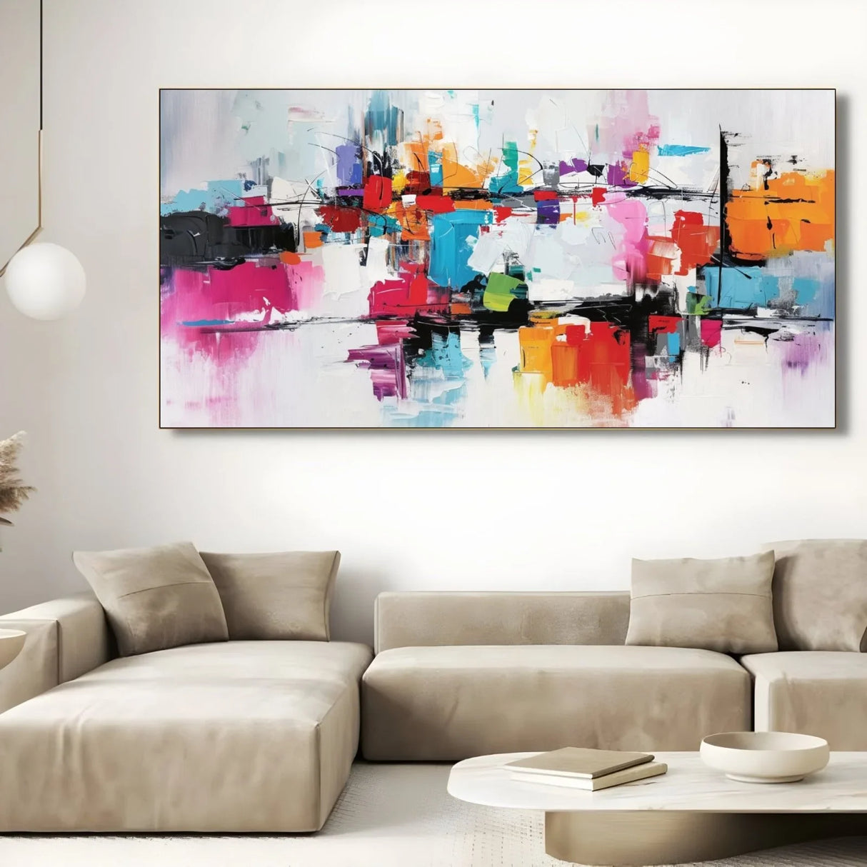 Quadro Stampa su Tela Flusso vivace - CupidoDesign