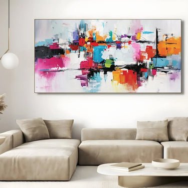 Quadro Stampa su Tela Flusso vivace - CupidoDesign