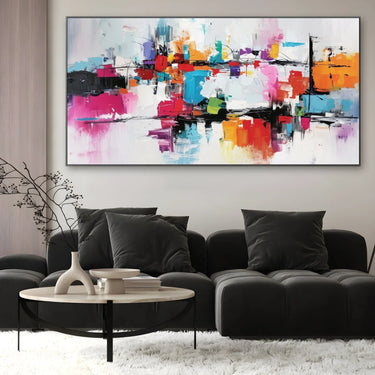 Quadro Stampa su Tela Flusso vivace - CupidoDesign