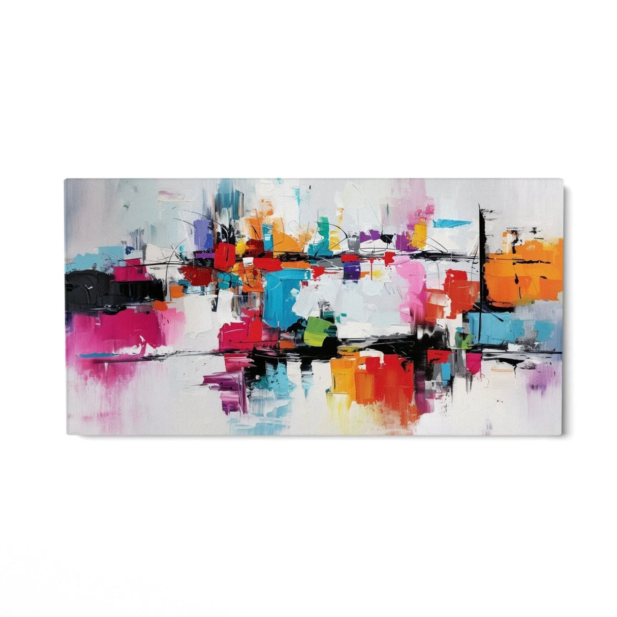 Quadro Stampa su Tela Flusso vivace - CupidoDesign