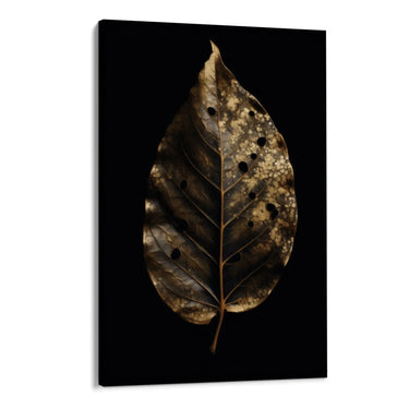 Quadro Stampa su Tela Foglia Gold - CupidoDesign