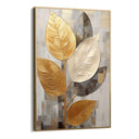 Quadro Stampa su Tela Foglie dorate - CupidoDesign