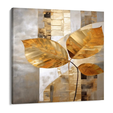 Quadro Stampa su Tela Foglie Lussuose - CupidoDesign