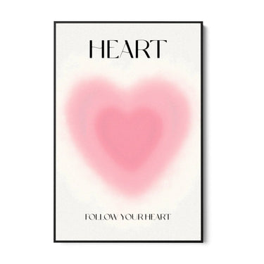 Quadro Stampa su Tela Follow your Heart - CupidoDesign