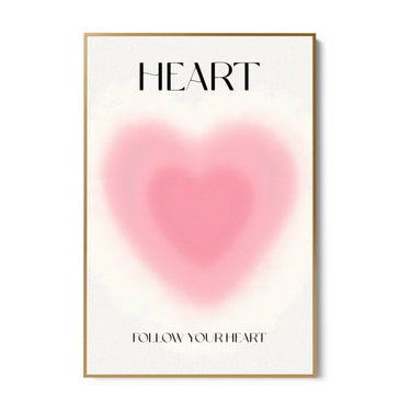 Quadro Stampa su Tela Follow your Heart - CupidoDesign