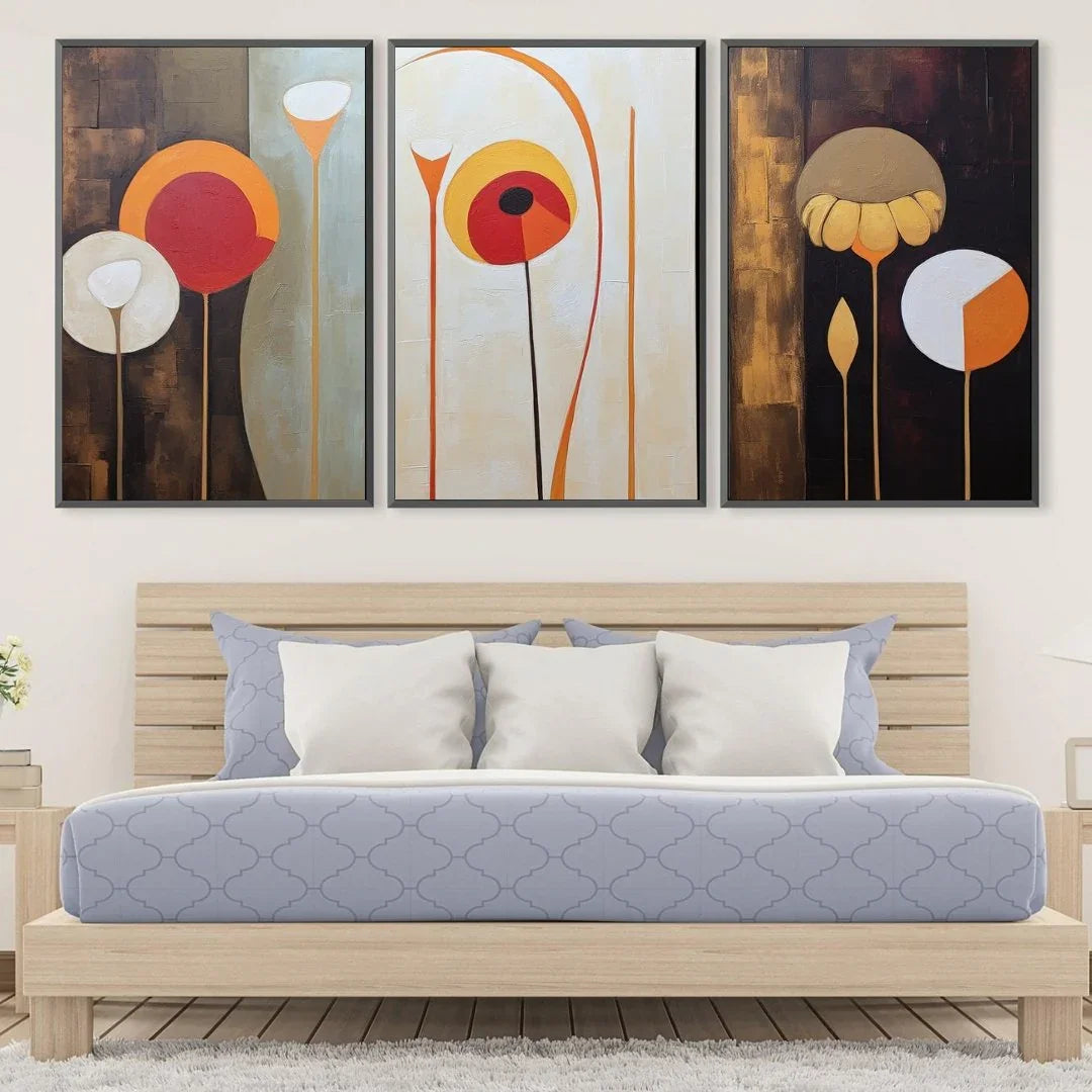 Quadro Stampa su Tela Forme floreali - CupidoDesign