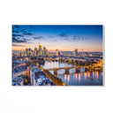 Quadro Stampa su Tela Francoforte al Tramonto, Germania - CupidoDesign