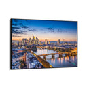 Quadro Stampa su Tela Francoforte al Tramonto, Germania - CupidoDesign