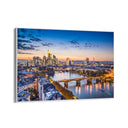 Quadro Stampa su Tela Francoforte al Tramonto, Germania - CupidoDesign