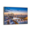 Quadro Stampa su Tela Francoforte al Tramonto, Germania - CupidoDesign