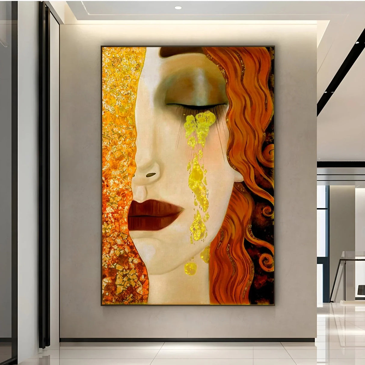 Quadro Stampa su Tela Freyas tears, Gustav Klimt / Marie Zilberman - CupidoDesign