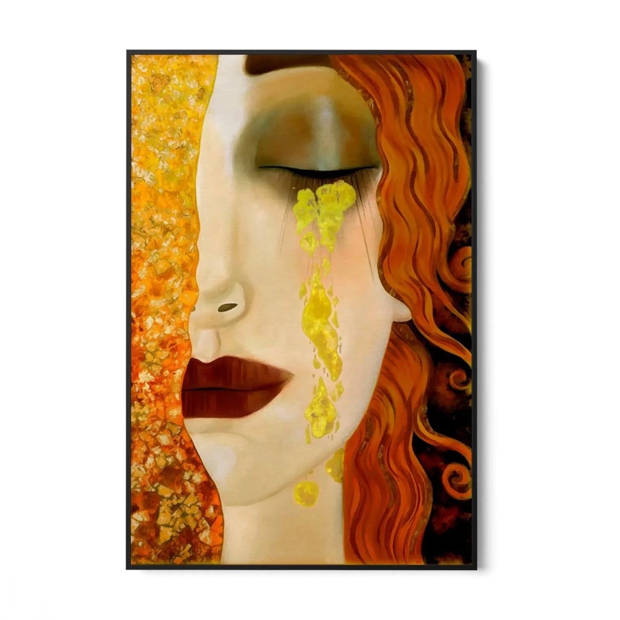 Quadro Stampa su Tela Freyas tears, Gustav Klimt / Marie Zilberman - CupidoDesign